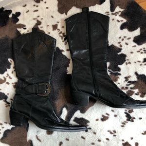 cowboy western vegan leather boots